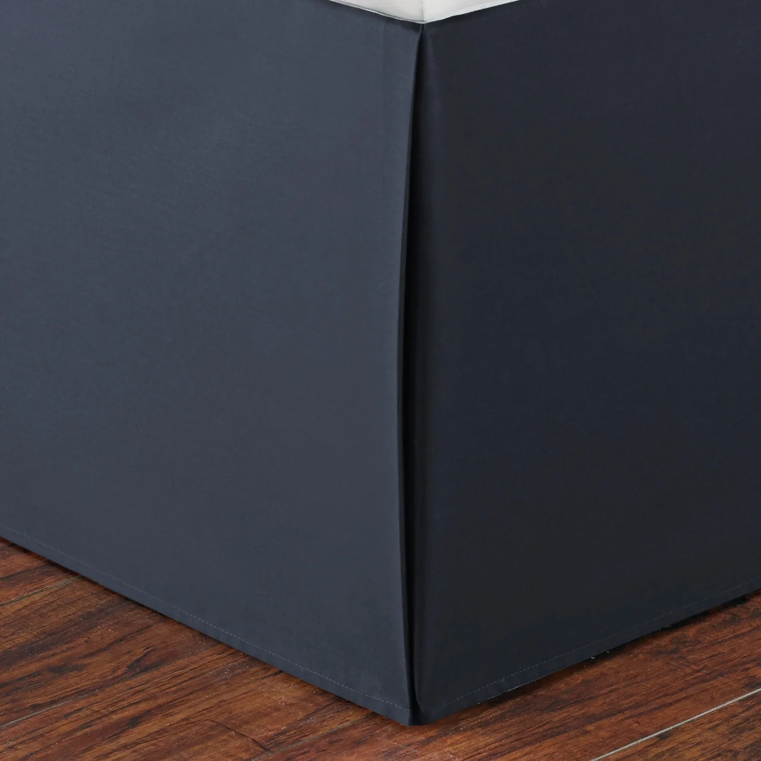 Nautica Solid Navy Cotton Bedskirt