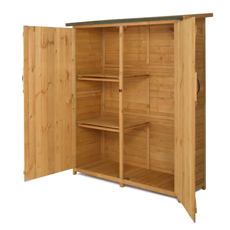 4. ft. 59 in. W x 1 ft. 64in. D Solid Wood Lean-To Tool Shed