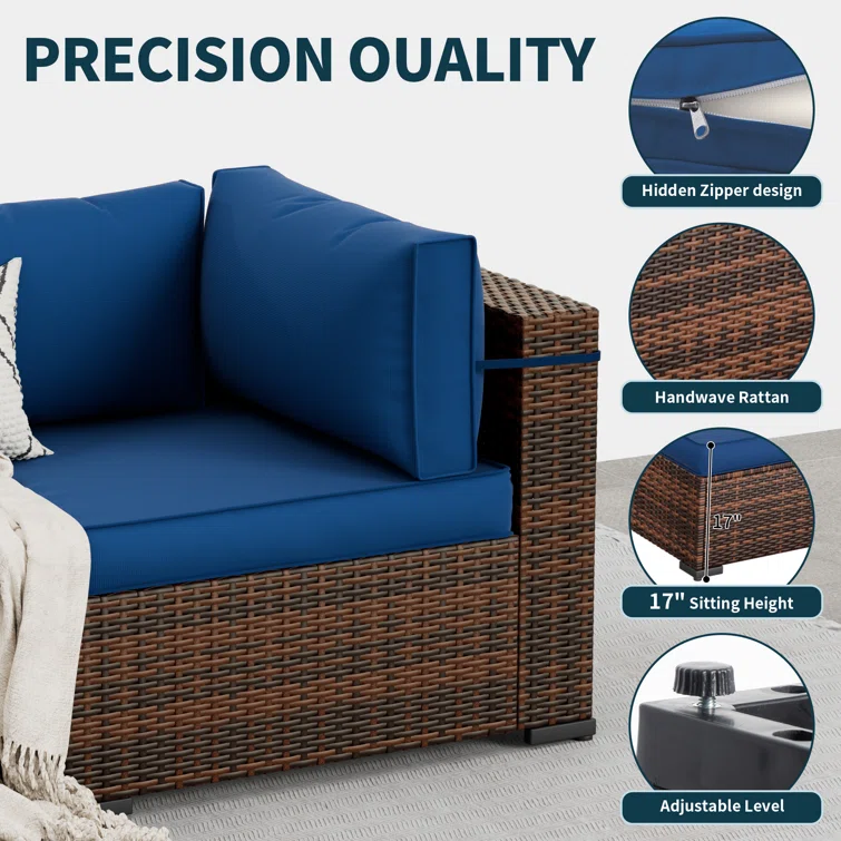 Benboe 6 - Person Outdoor Seating Group with Cushions