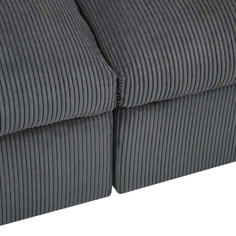 Arvill 8 - Piece Corduroy Sectional