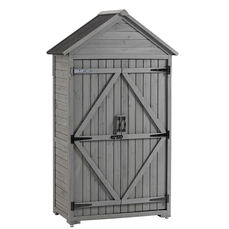 6 ft. W x 2 ft. D Wood Tool Shed