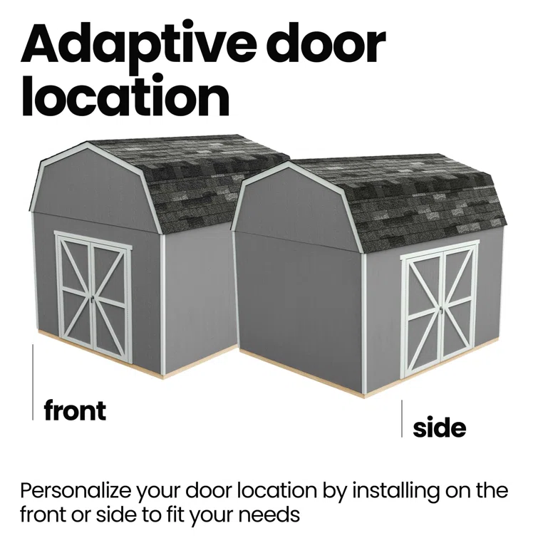 Hudson 12 ft. W x 12 ft. D Wood Storage Shed with Floor