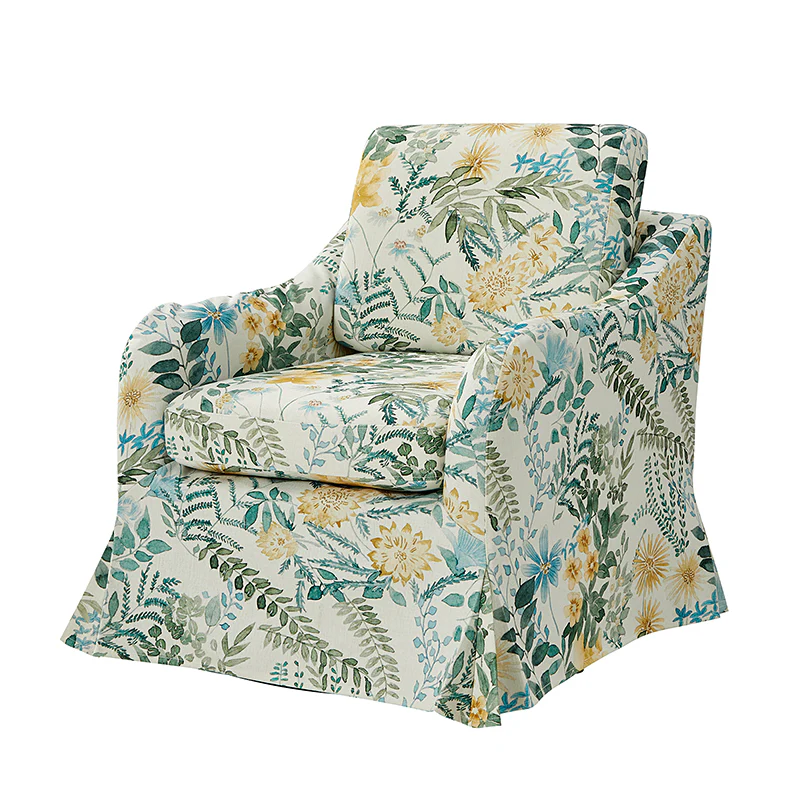 Bertram Claas 360 Degree Swivel Chair With Slipcover