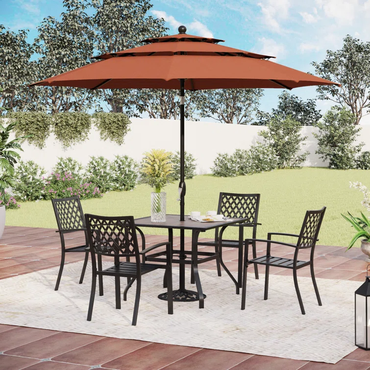 Alyah 4 - Person Rectangular Outdoor Dining Set