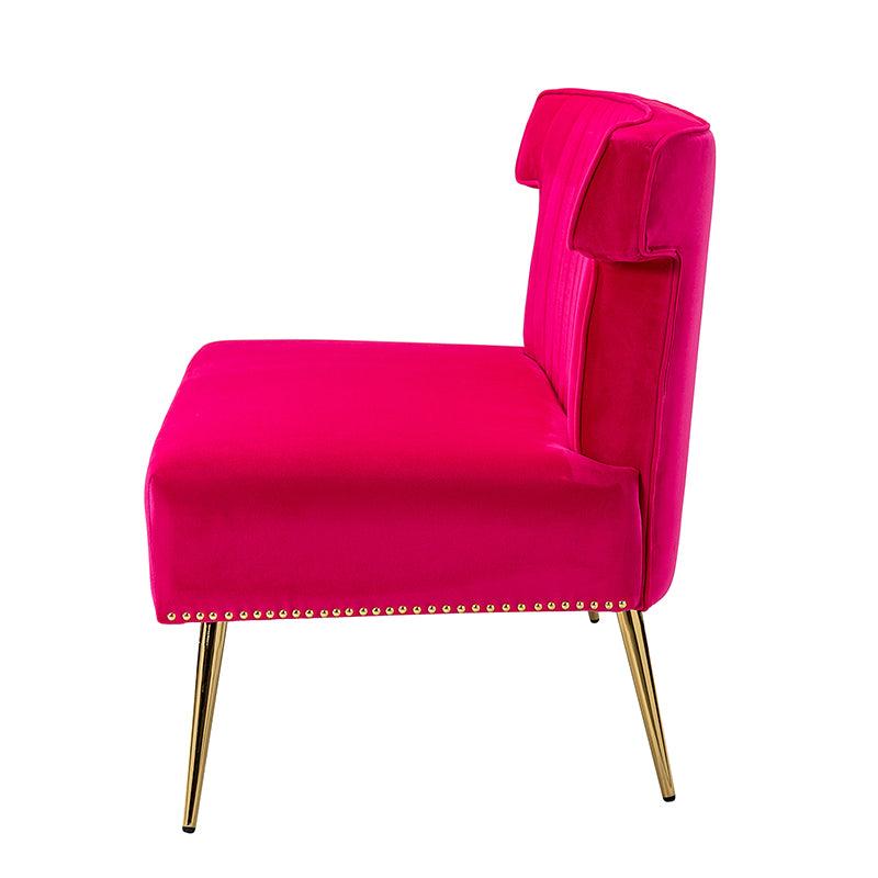 Megara Velvet Armless Wingback Loveseat
