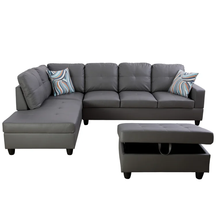 Freelandville 3 - Piece Faux Leather Sectional