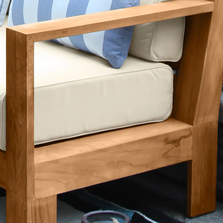 Bogota 5 - Person Teak Seating Group with Sunbrella Cushions