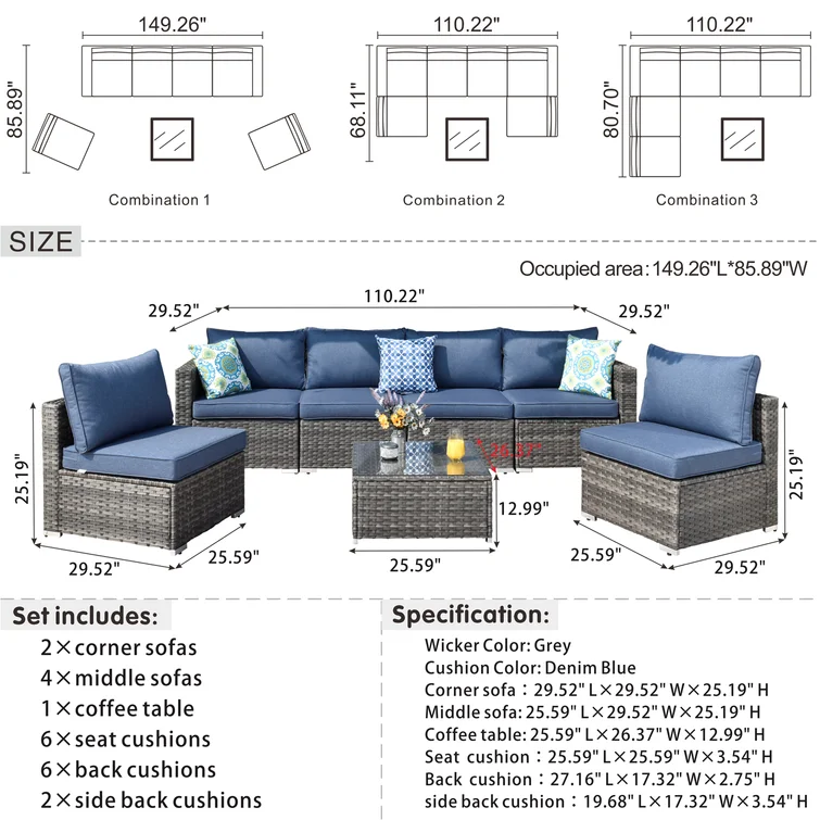 6 - Person Outdoor Seating Group