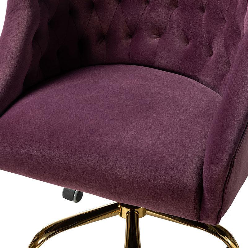 Penelope Velvet Tufted Office Chair