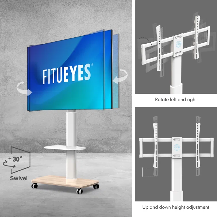 Abbing Floor Stand for 32-70 inch TV, Height Adjustment