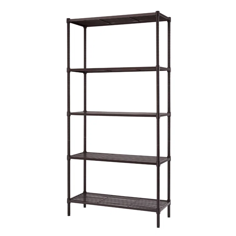 36" W x 14" D x 72" H 5 Tier Slat Shelving