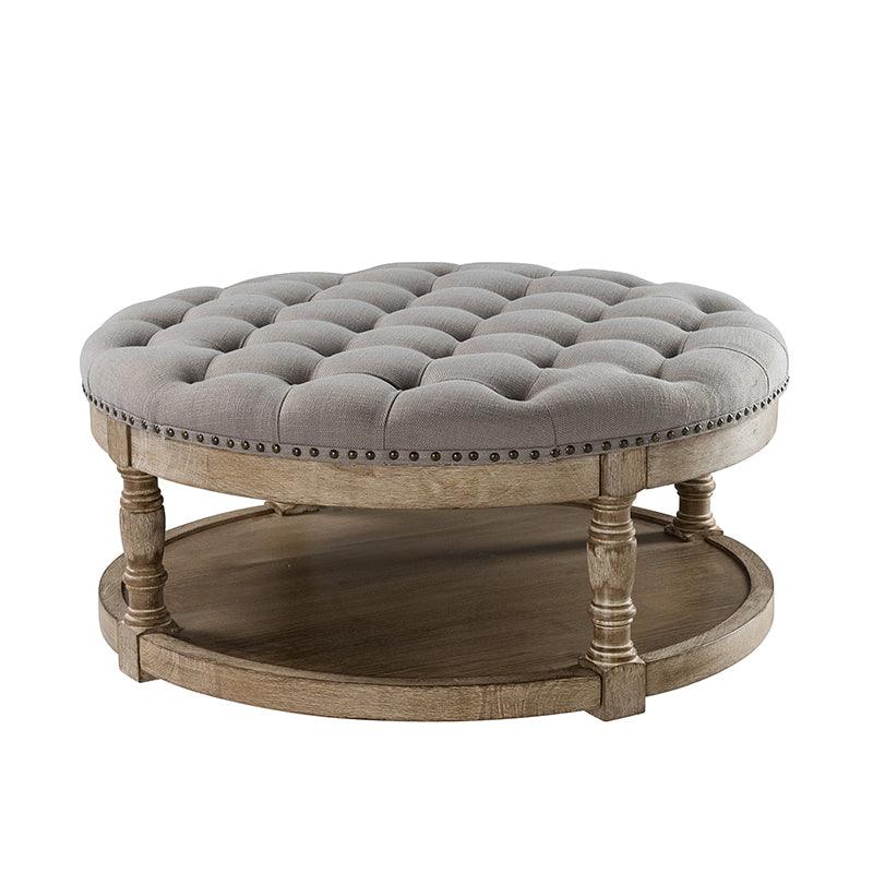 Danilynn Tufted Round Cocktail Ottoman Coffee Table