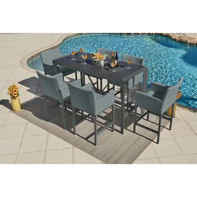 6 - Person Rectangular Outdoor Dining Set