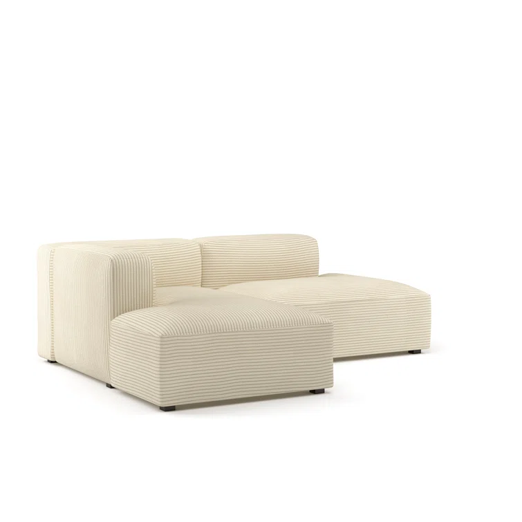 Winnie 2 - Piece Corduroy Sectional