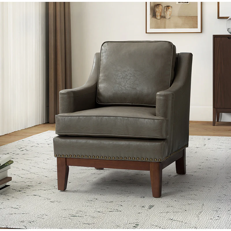Christoph Vegan Leather Armchair