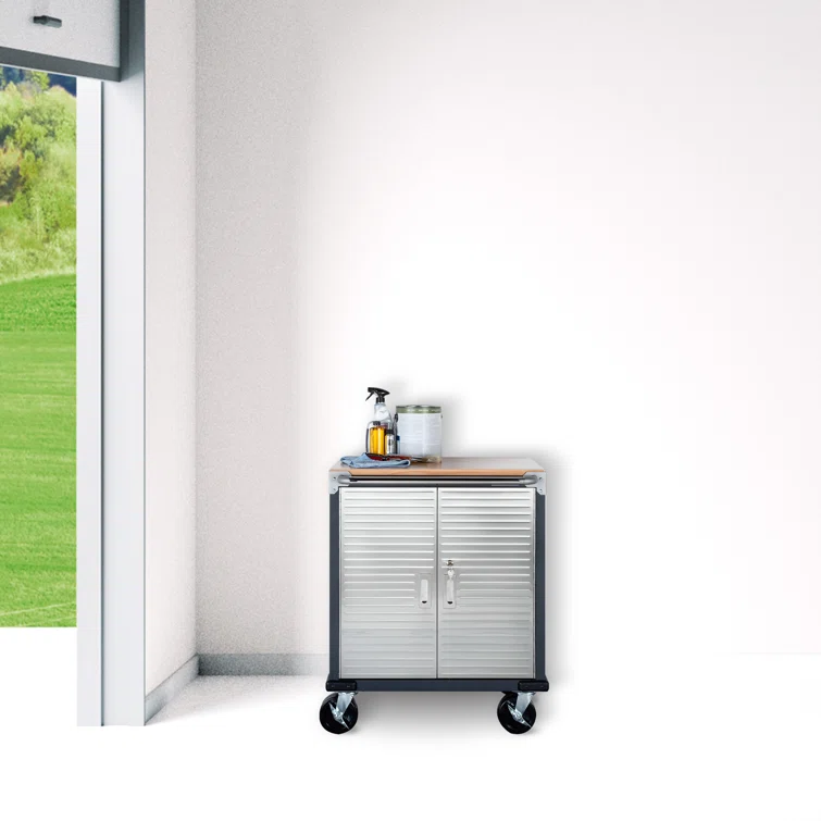 Seville Classics UltraHD 2-Door Rolling Cabinet