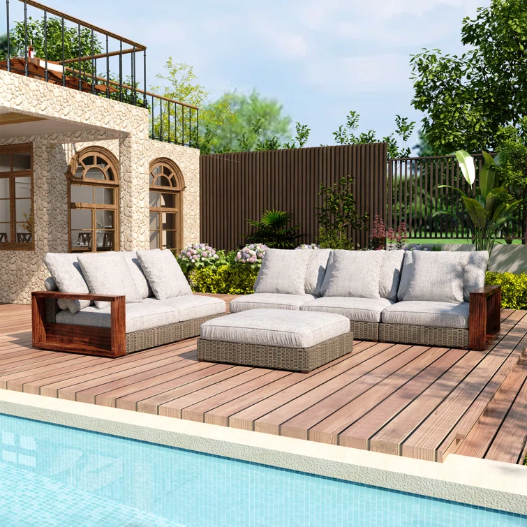 Maitund 6 - Person Outdoor Seating Group with Cushions