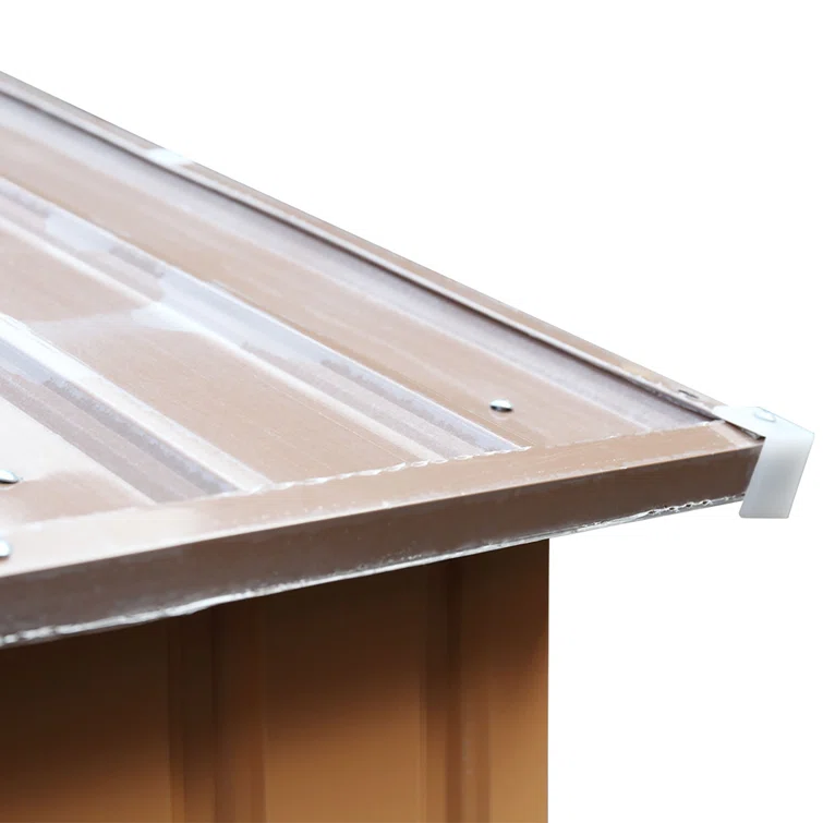 Outdoor 8 ft. W x 6 ft. D Metal Storage Shed