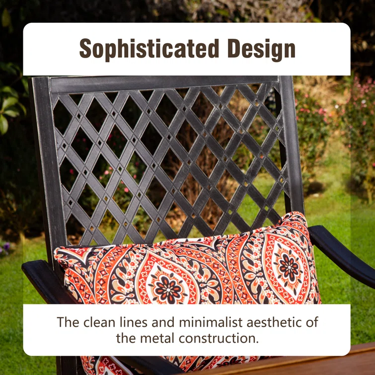 Alyne 4 - Person Square Outdoor Dining Set with Cushions