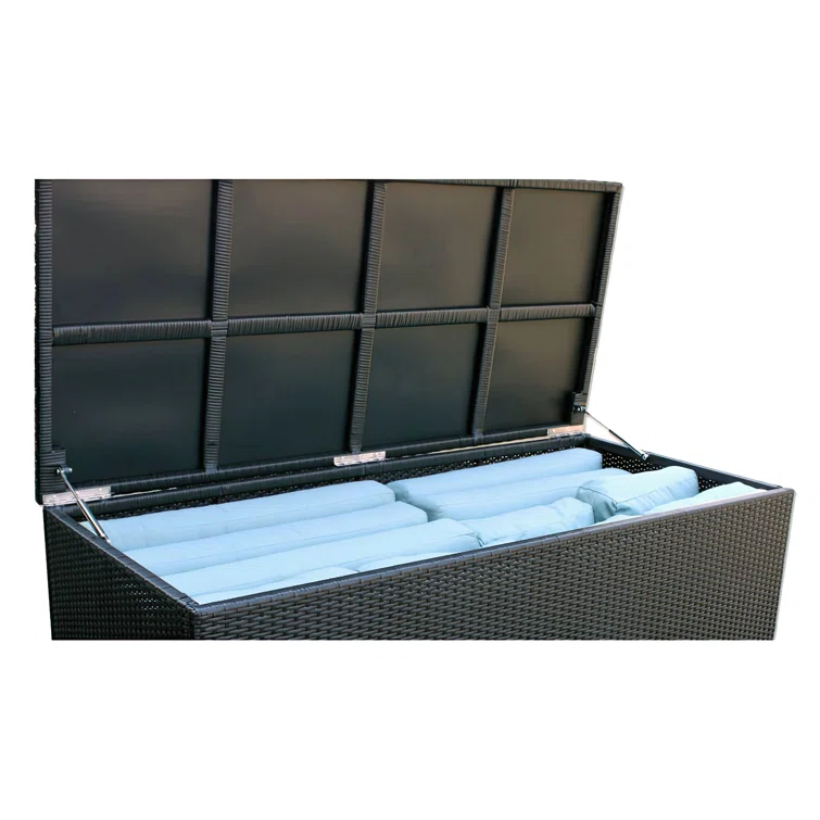 Wade Logan® Suffern 61.5'' W Water Resistant Deck Box in Coffee Bean