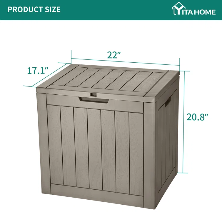 YITA 31.2 Gallon Water Resistant Deck Box