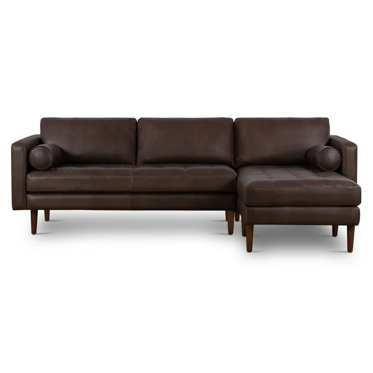 Bismarck 2 - Piece Genuine Leather Sectional