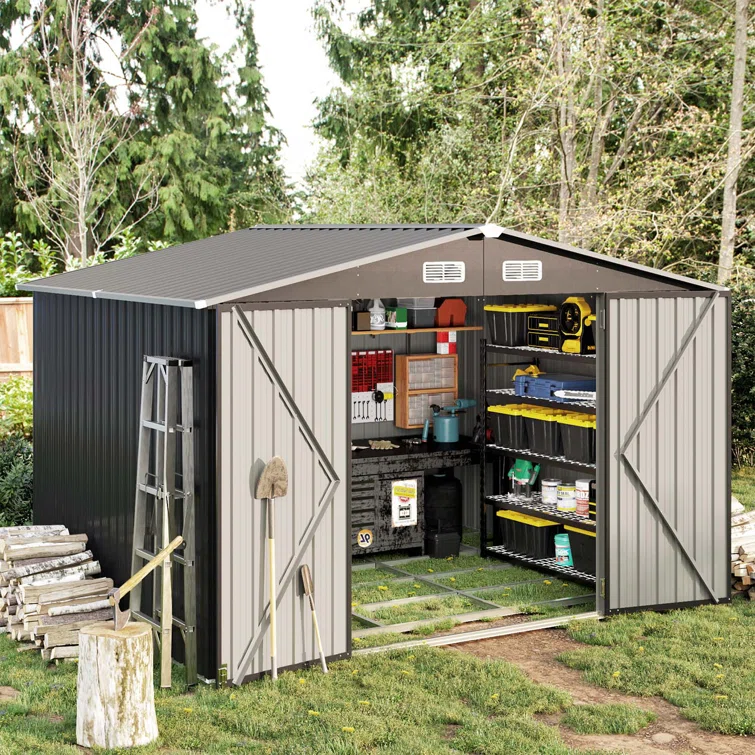 10 ft. W x 8 ft. D Storage Shed