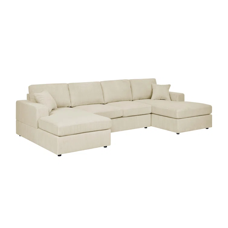 Loette 3 - Piece Corduroy Sectional