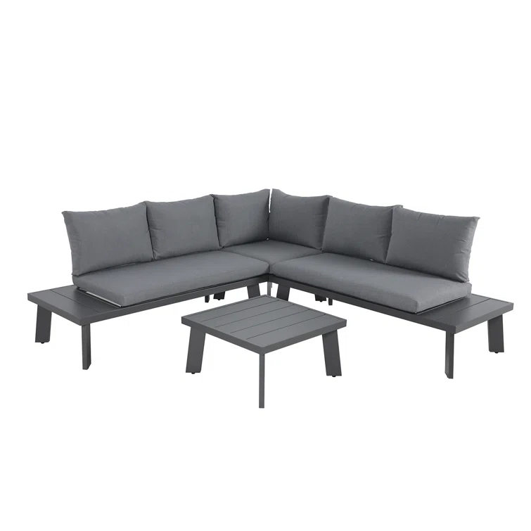 Caralyne 5 - Person Outdoor Seating Group with Cushions
