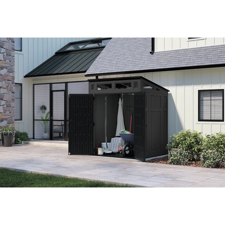 Suncast Modernist 6 ft. W x 5 ft. D Resin Vertical Storage Shed