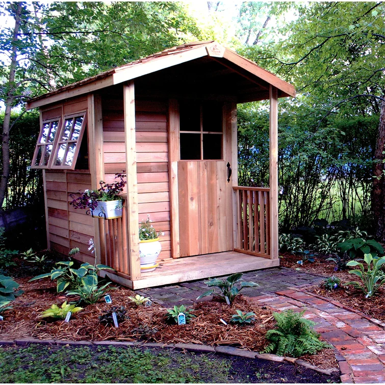 Gardener's Delight 6ft W x 12ft D Western Red Cedar Wood Storage Shed