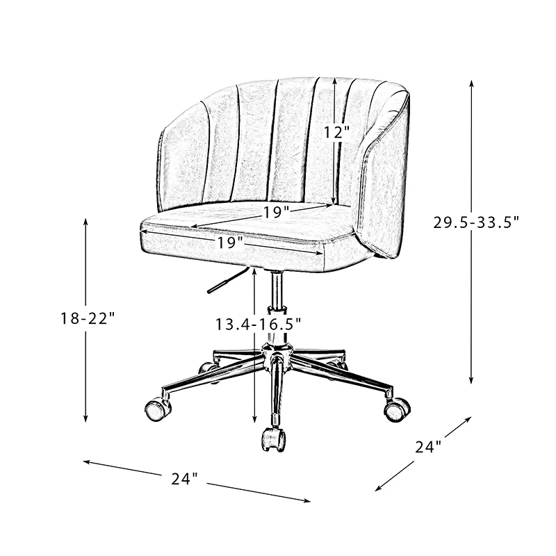 Emesto Vegan Leather Task Office Chair