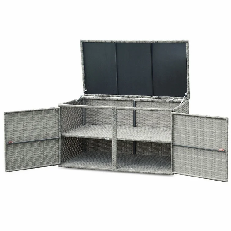 Calorful 23.5'' W 88 Gallons Water Resistant Storage Bench in Gray
