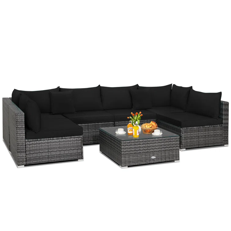6 - Person Outdoor Seating Group with Cushions