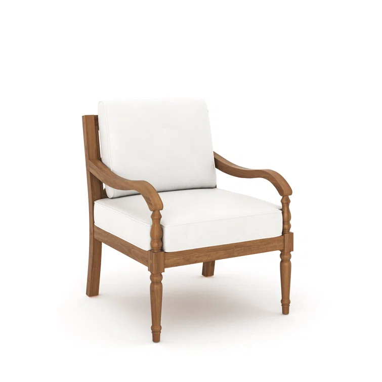 Deltrick 3-Piece Wood Patio Conversation Set