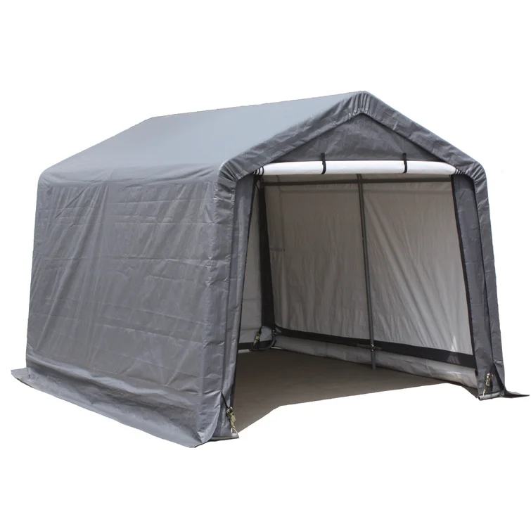 8 ft. x 8 ft. Metal Portable Storage Shed