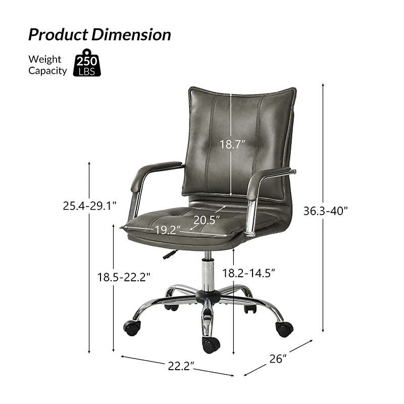 Doug Task Chair with Padded Arms