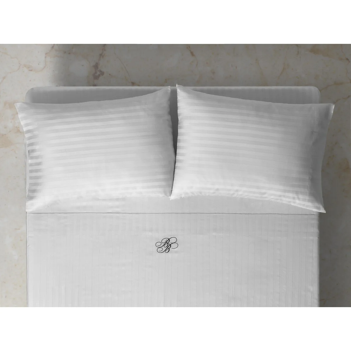 Brooks Brothers Sateen Stripe Cotton Sateen Pillowcase Pair