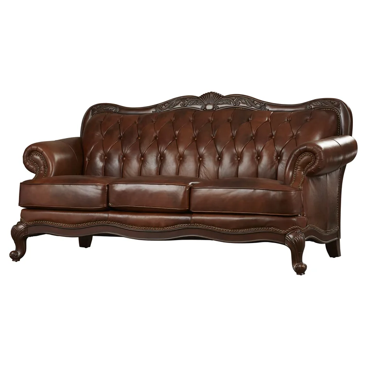 Addysun 86'' Leather Sofa