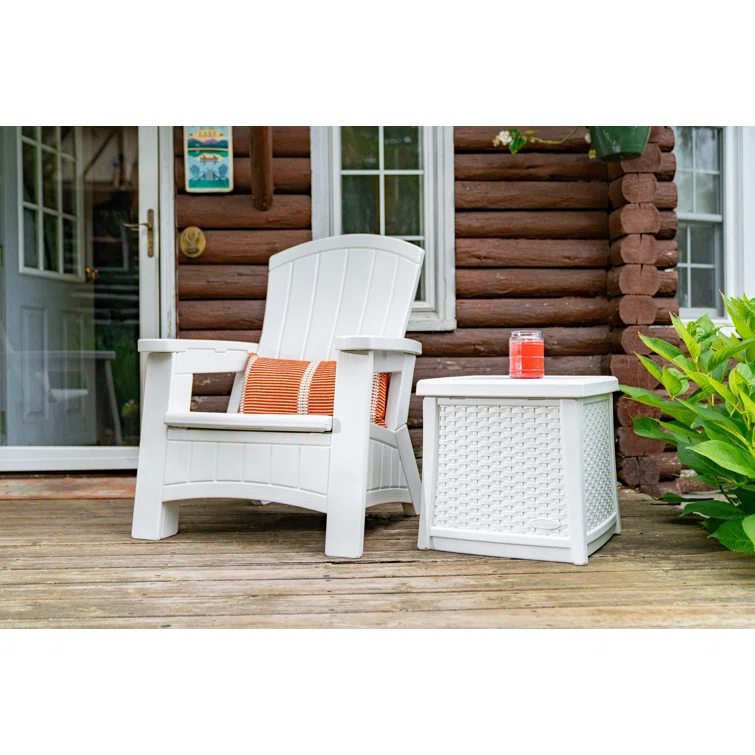 Suncast 18.75'' W 13 Gallons Water Resistant Resin Deck Box