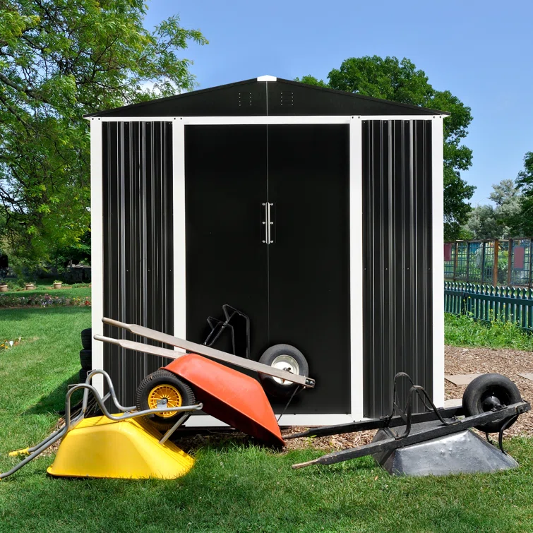 6 ft. W x 4 ft. D Metal Storage Shed