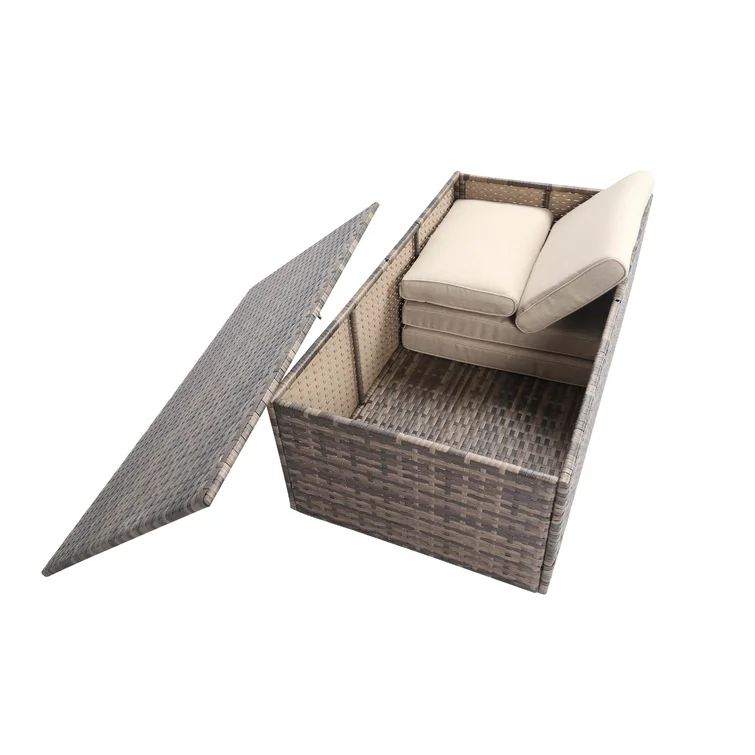 Eternal 49'' W 80 Gallons Wicker Deck Box