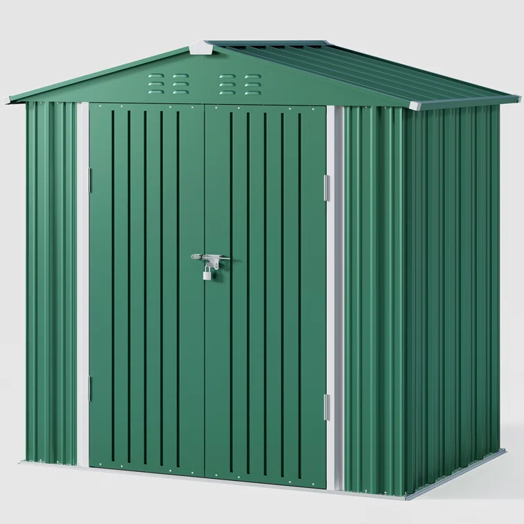 Lockable 6 ft. W x 4 ft. D Metal Storage Shed