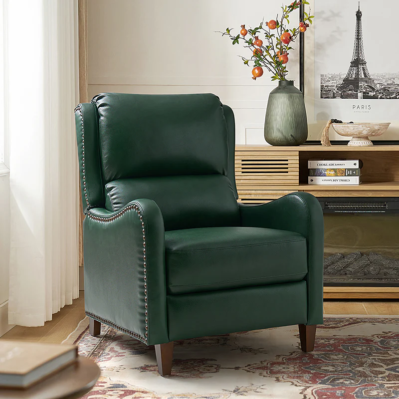 Deliat Genuine Leather Rocker Recliner