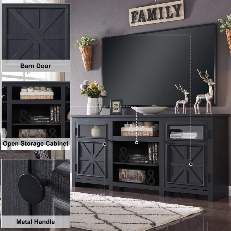 Niccolina Farmhouse TV Stand for TVs up to 75