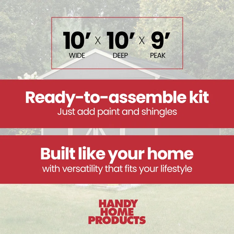 Rookwood 10 ft. W x 10 ft. D Wood Storage Shed With Floor