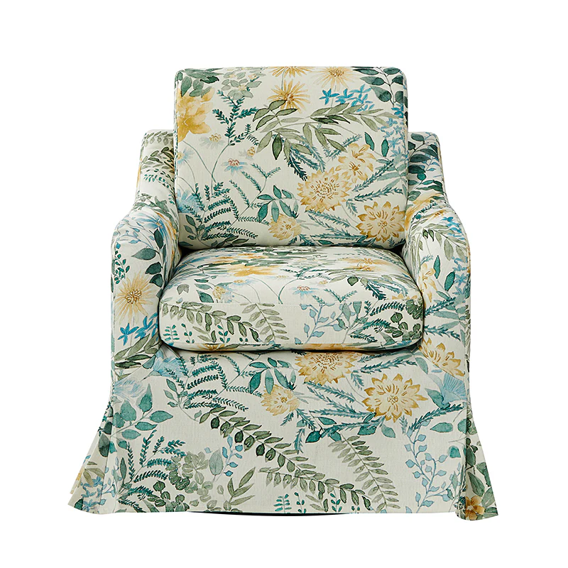 Bertram Claas 360 Degree Swivel Chair With Slipcover