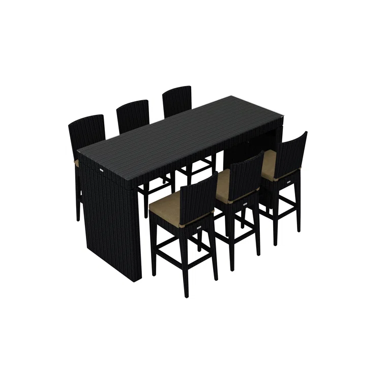 Suffern 6 - Person Rectangular Outdoor Dining Set