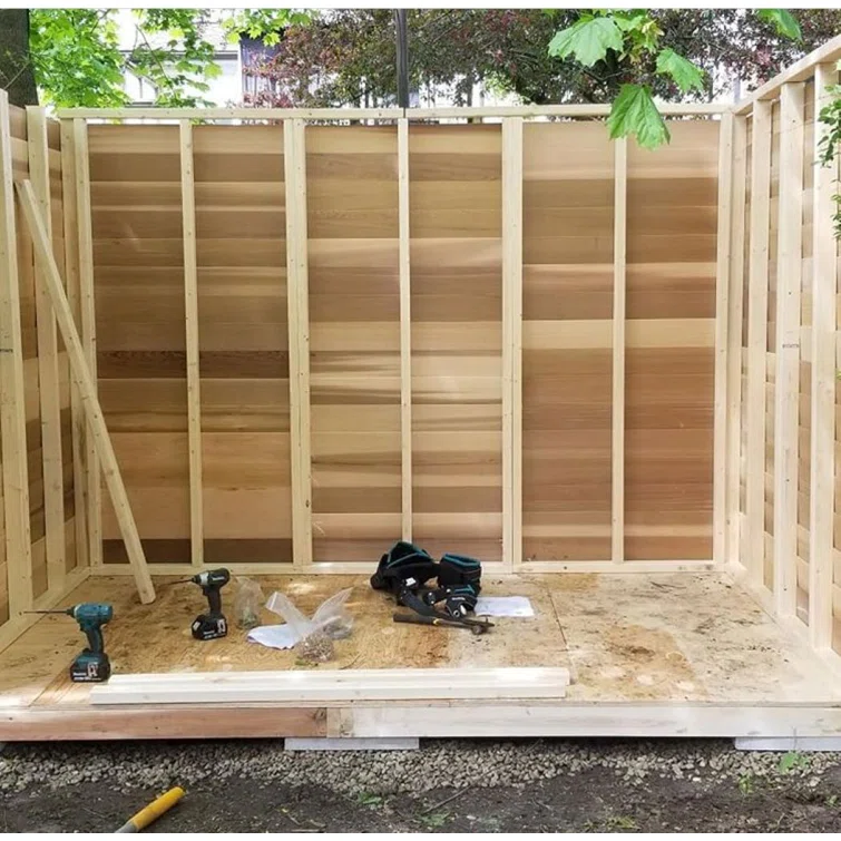 Studio Western Red Cedar Wood Storage Shed