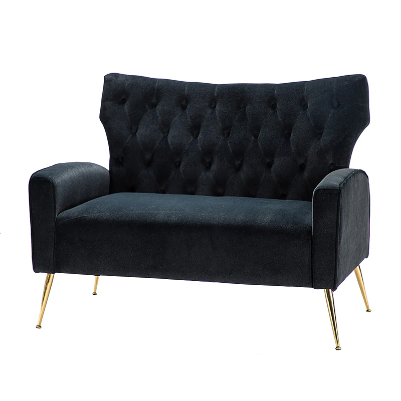 Amira Velvet 3-Piece Living Room Set